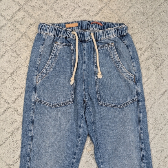 Pilcro Jeans Womens XS Blue Relaxed Pull On Ultra High Rise Slouchy Utility Tape - Picture 2 of 8